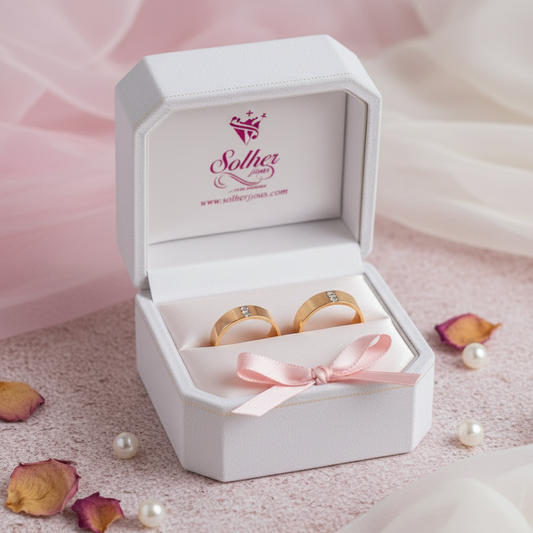 Alianzas Eterna Unión con Circonitas Finas