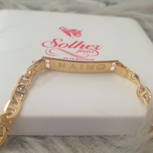 Pulsera Unisex Personalizar Gold.
