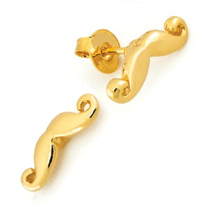 Pendientes Bigotes con Cierre Presión Gold.