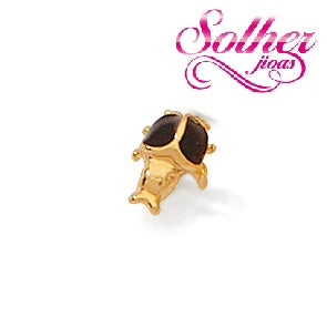 Pendientes Mariquita Mini con Esmaltado Rojo Gold.