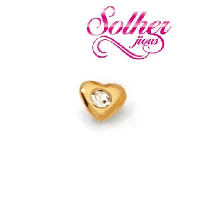Pendientes Corazon con Mini Circón Tamaño Nº 1
