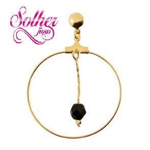 Pendiente Circulo Hilo Onix.
