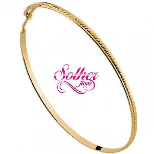 Argolla Xl con Relieve Gold
