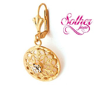 Pendientes Esencia de Flor con Cierre Omega Gold.