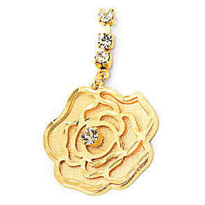 Pendientes Flor Gold.