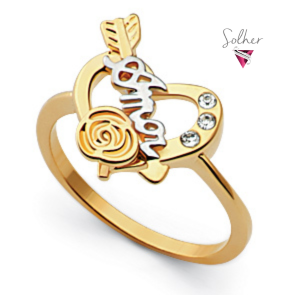 Anillo Amor Circonitas Gold