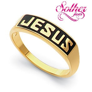 Anillo Jesus Gold