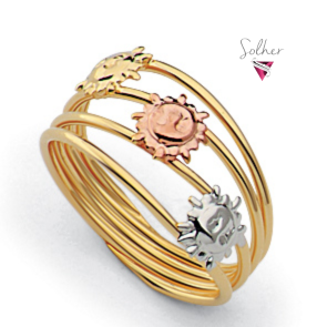 Anillo Tres Sol tres Gold