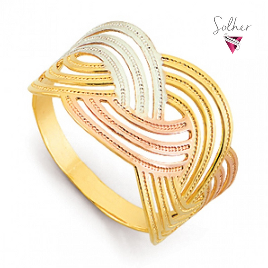 Anillo Laberinto Tres Gold.
