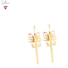 Pendiente  Mariposa    Gold.