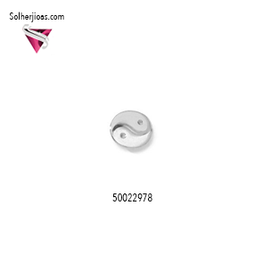 Pendiente Yin y Yang Plata cierre Presión .