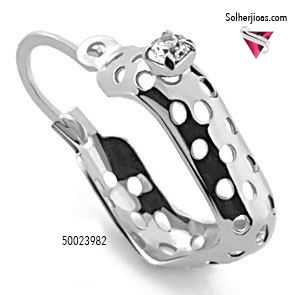 Argolla IRU con una Mini Circonita fina .Plata