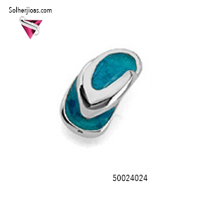 Pendiente Zapatillas Esmaltado Cierre Rosca Plata.