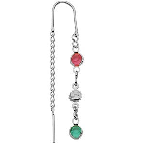 Pendientes Hilo Arcoris Y Sol Silver.