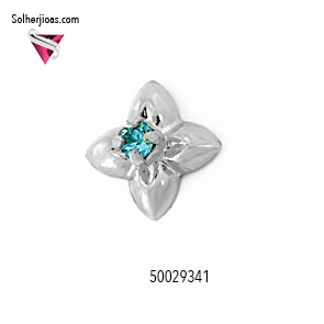 Pendientes Estrella Mini con Circonita de colores Plata