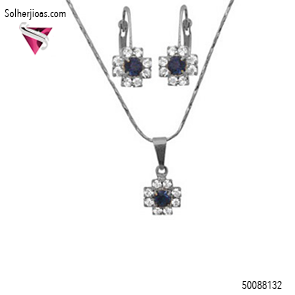 Conjunto Marisol Plata con Circónitas Finas .