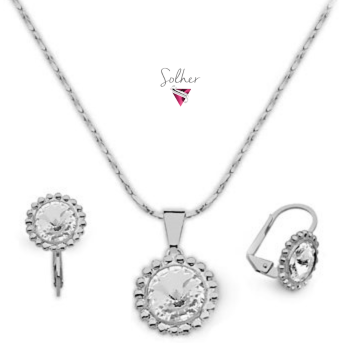 Conjunto Pilar con Circón Plata