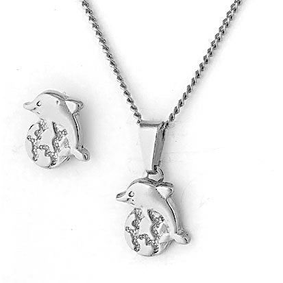Conjunto Delfín con Balón Plata