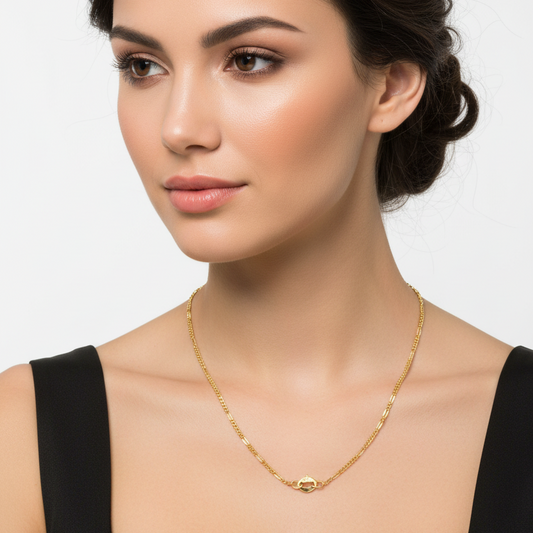 Cadena Tejido Tres en dos 1mm