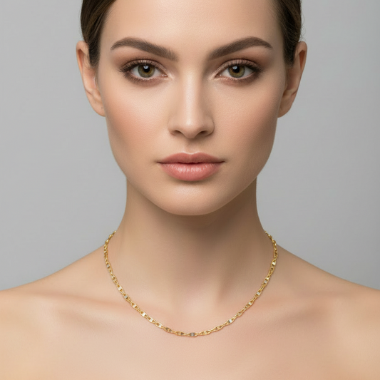 cadena ancla 2mm Tres ORO Gold.