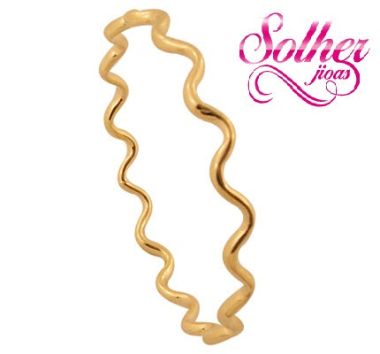 Brazalete Ondas   Gold.