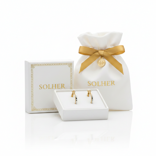 Argollas Relieve Greca y Canto Rodinado M 100% Oro de 18 Kt.