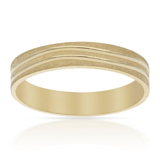 Alianza tallada Dos Cuervas Lineas acabado con Relieve