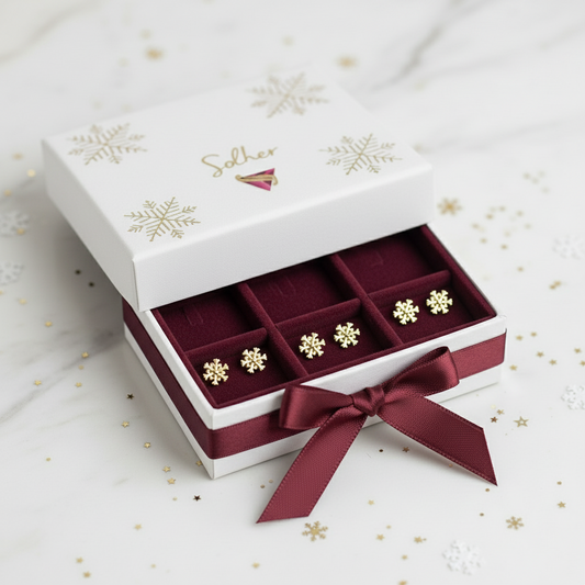 Pendientes Trió NIEVE Gold.