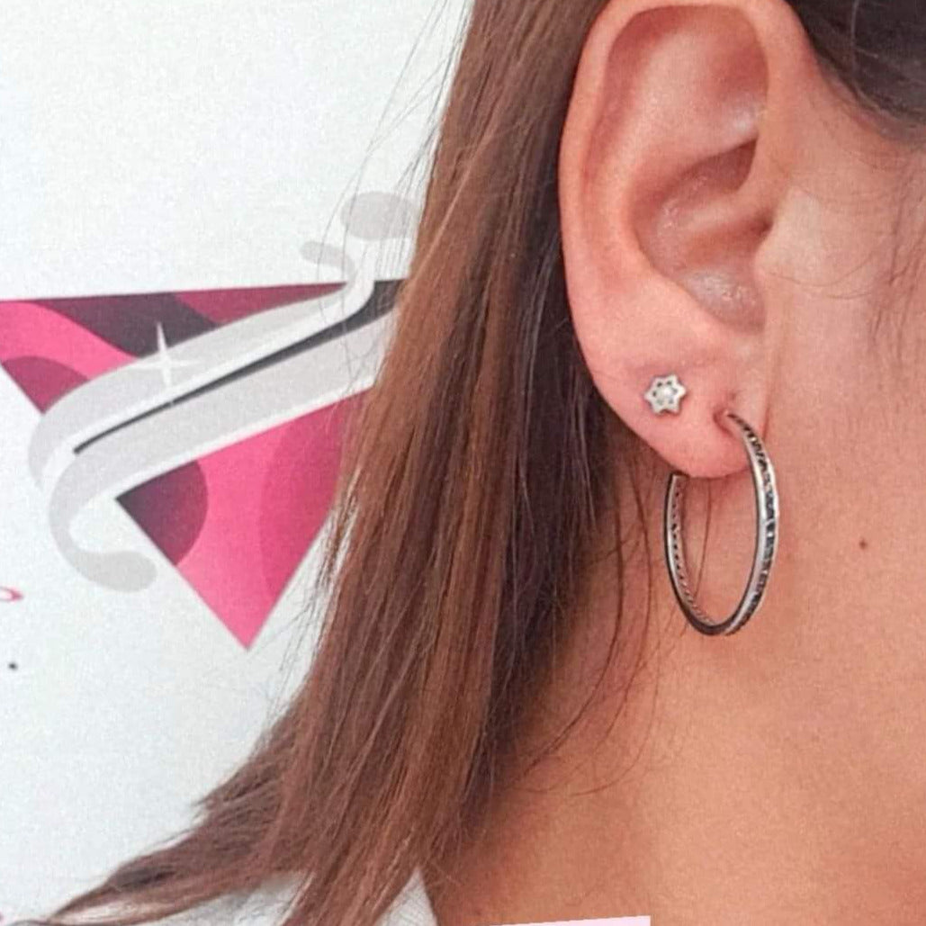 Argollas Onix Plata Circonitas