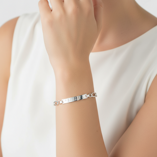 Pulsera Personalizado Silver