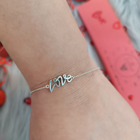 Pulsera LOVE plata