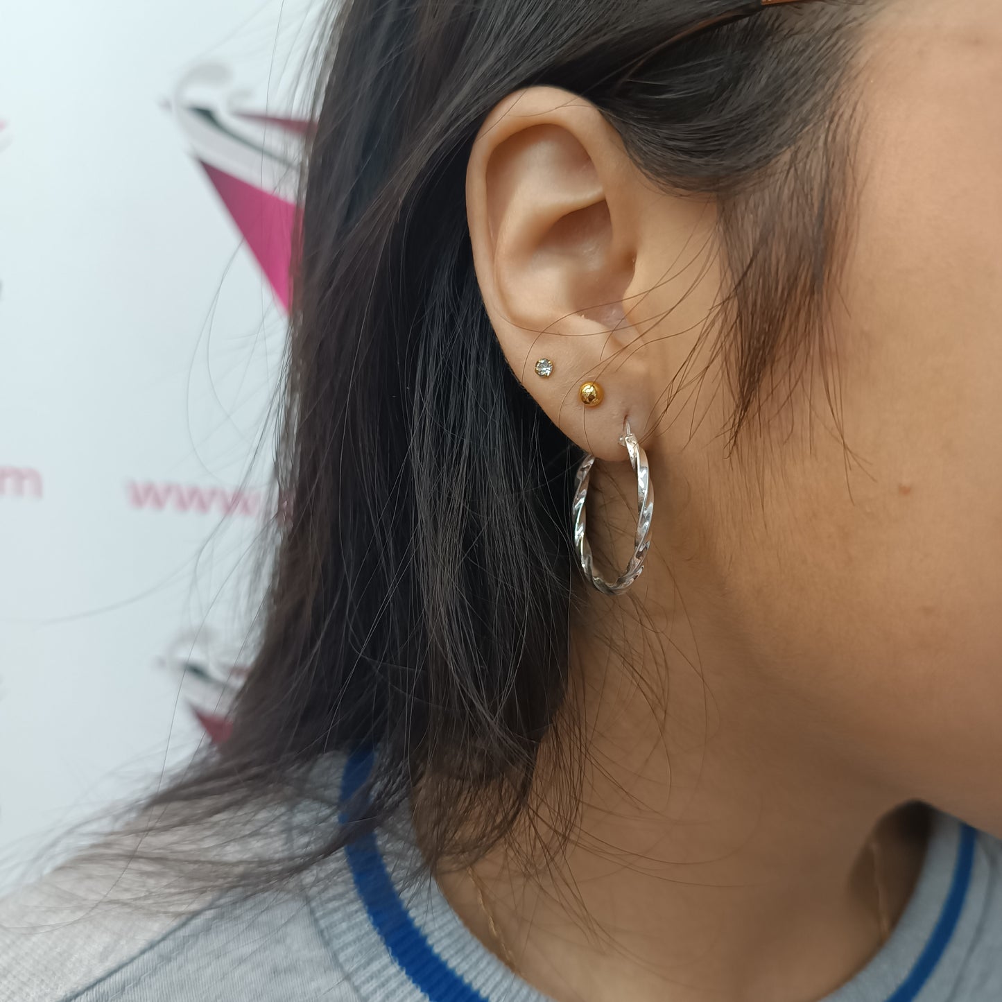 Argollas Trenzadas plata T.L