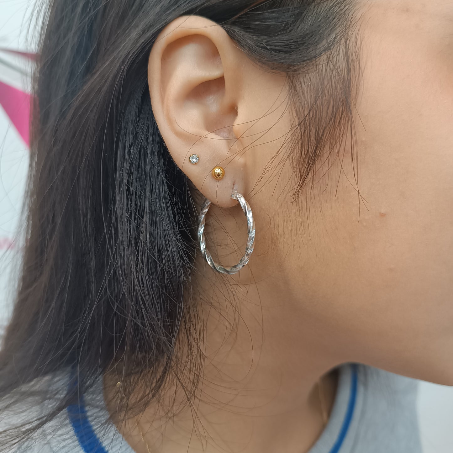 Argollas Trenzadas plata T.L
