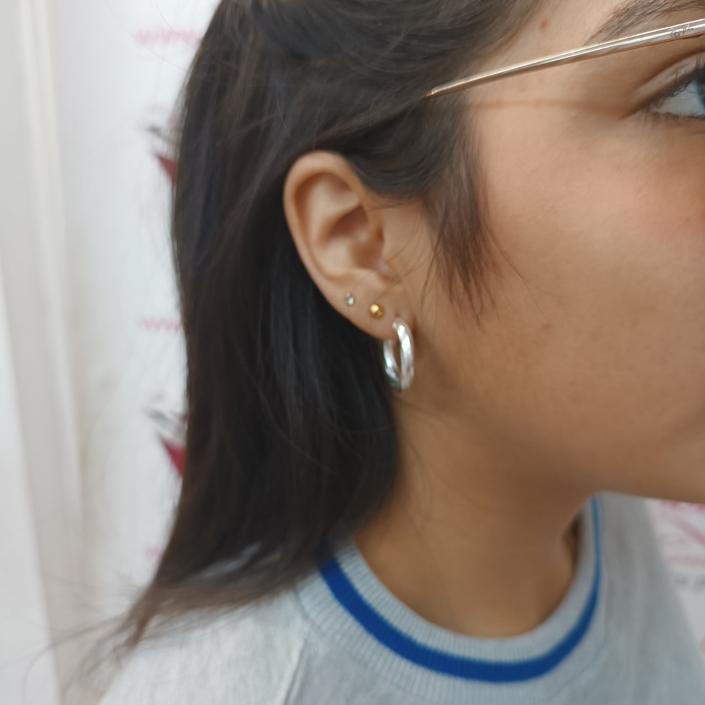Argollas Espiral plata