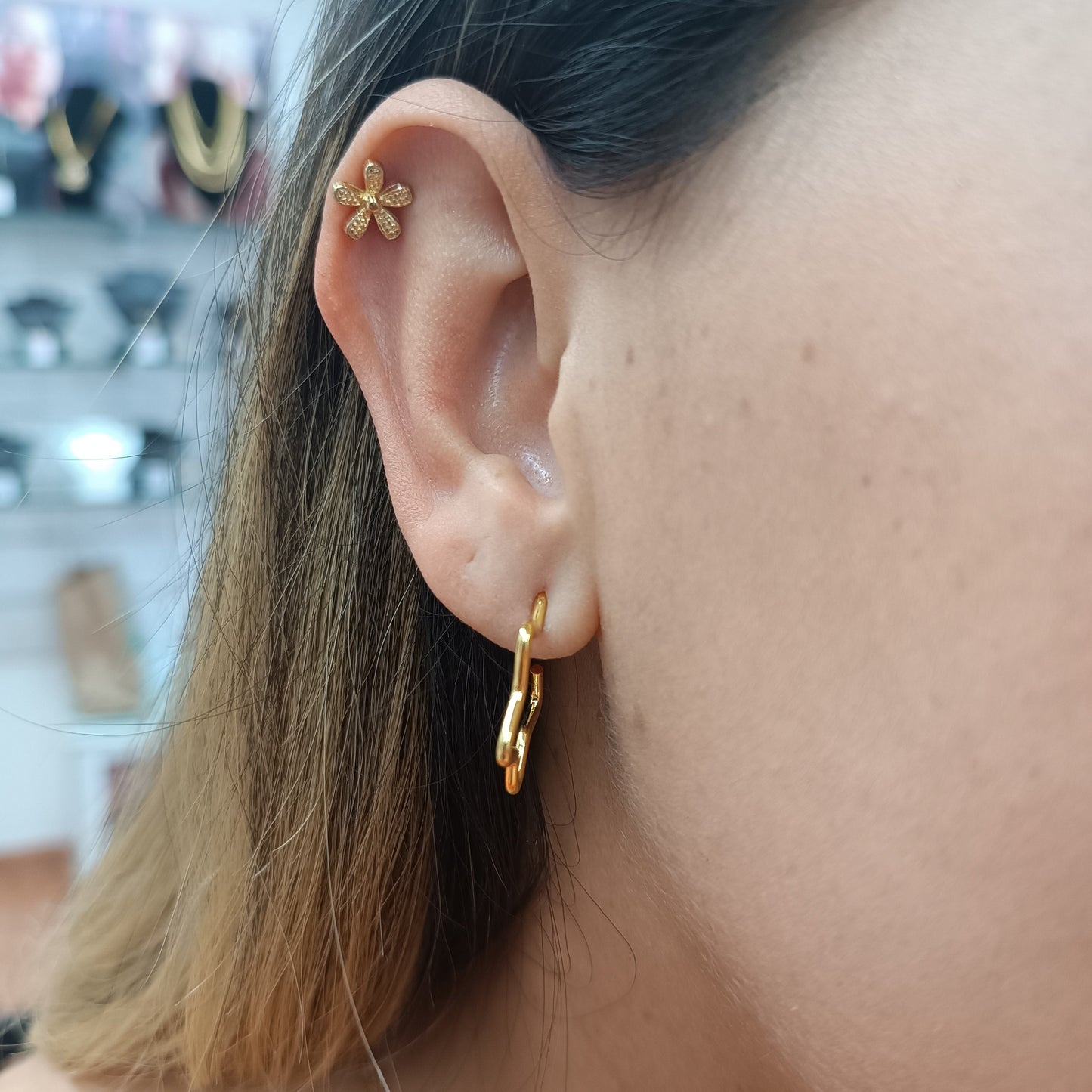 Argollas Estrella ⭐ Gold
