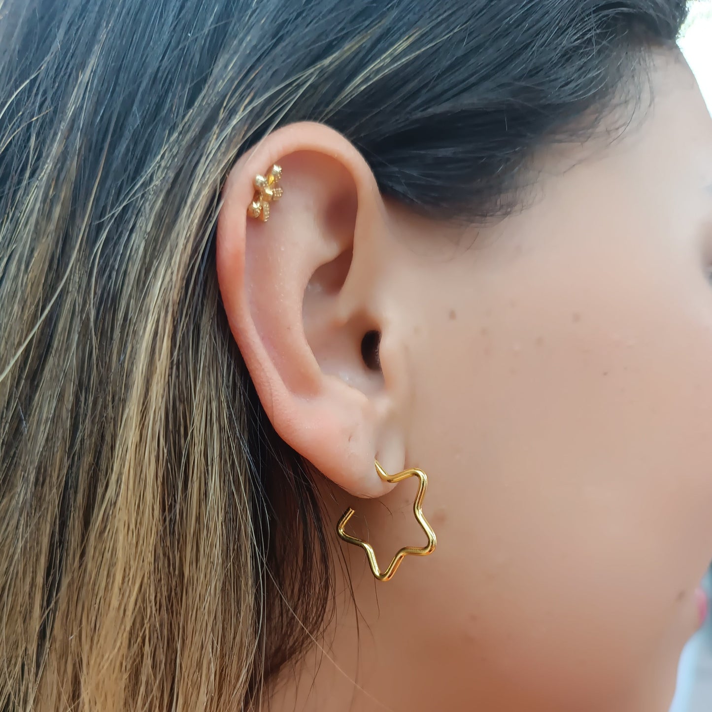 Argollas Estrella ⭐ Gold