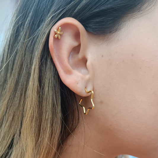 Argollas Estrella ⭐ Gold