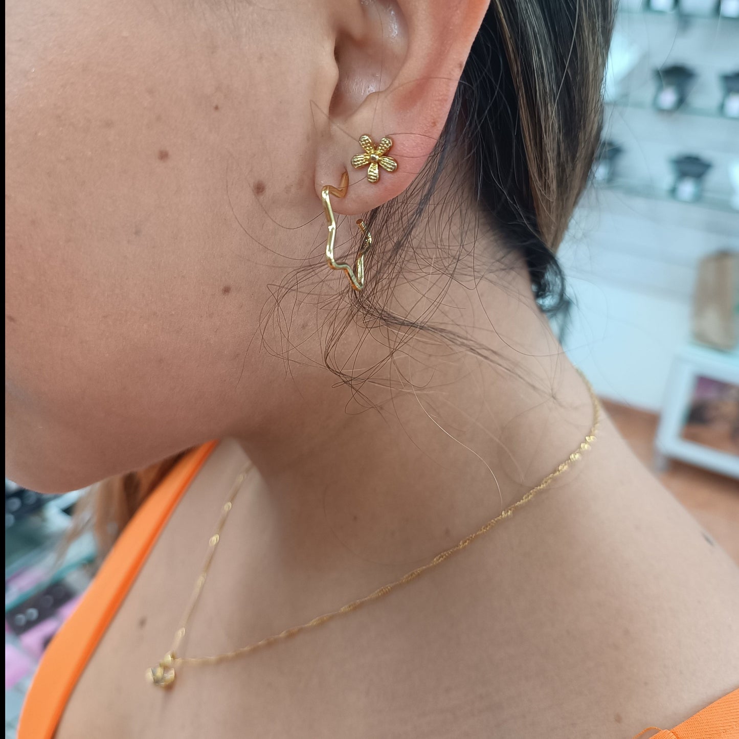 Argollas Estrella ⭐ Gold