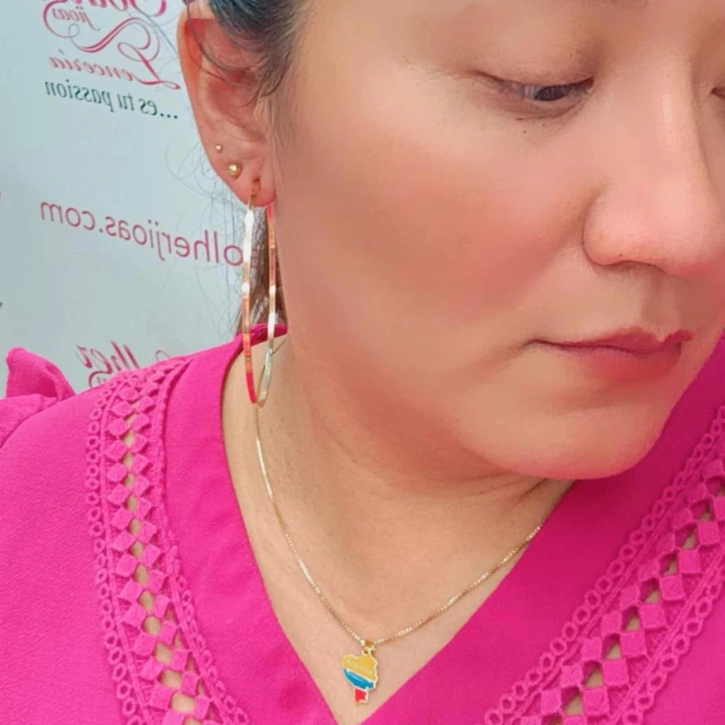 Argollas Hilo Cuadrado Tamaño XXL Gold