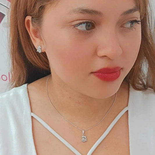 Conjunto Delfín con Balón Plata