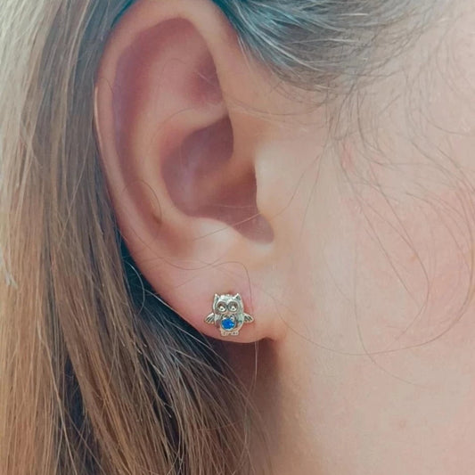 Pendientes Búho 🦉 con Circonitas .