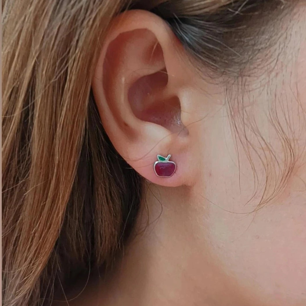 Pendientes Manzana 🍎 Plata