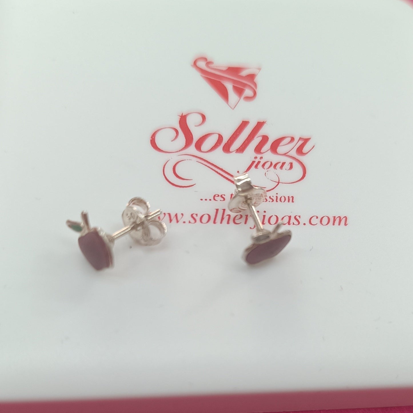 Pendientes Manzana 🍎 Plata
