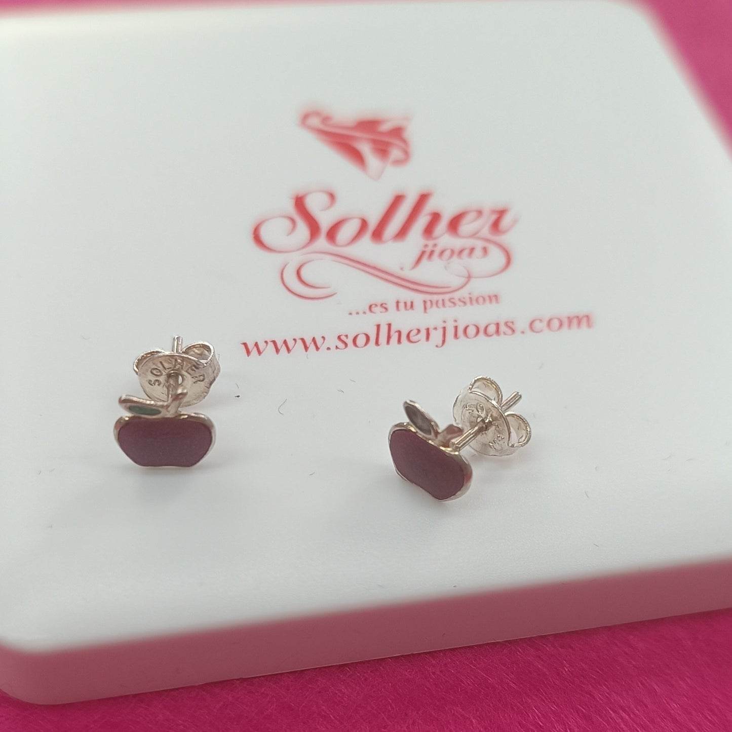 Pendientes Manzana 🍎 Plata