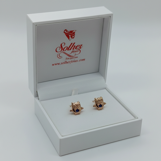 Pendientes Búho 🦉 con Circonitas .