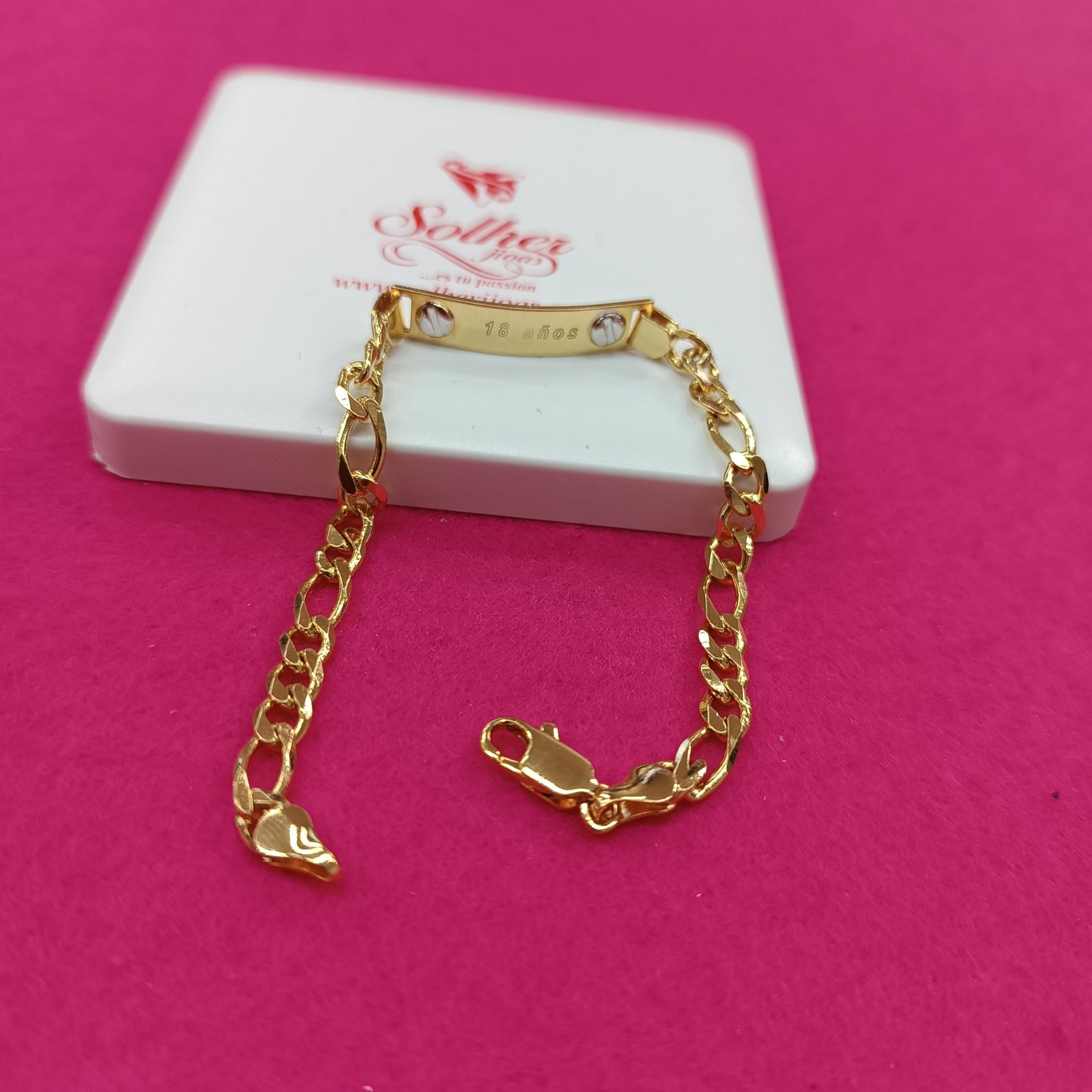 Pulsera 18 años gold