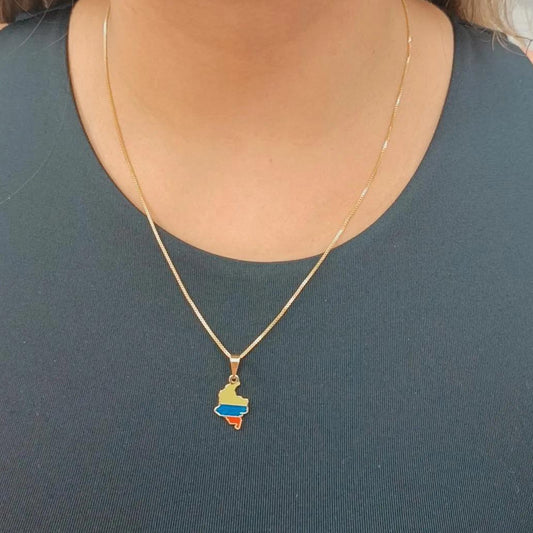 Cadena con Colgante S Colombia Gold.