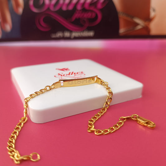 Pulsera personalizado gold