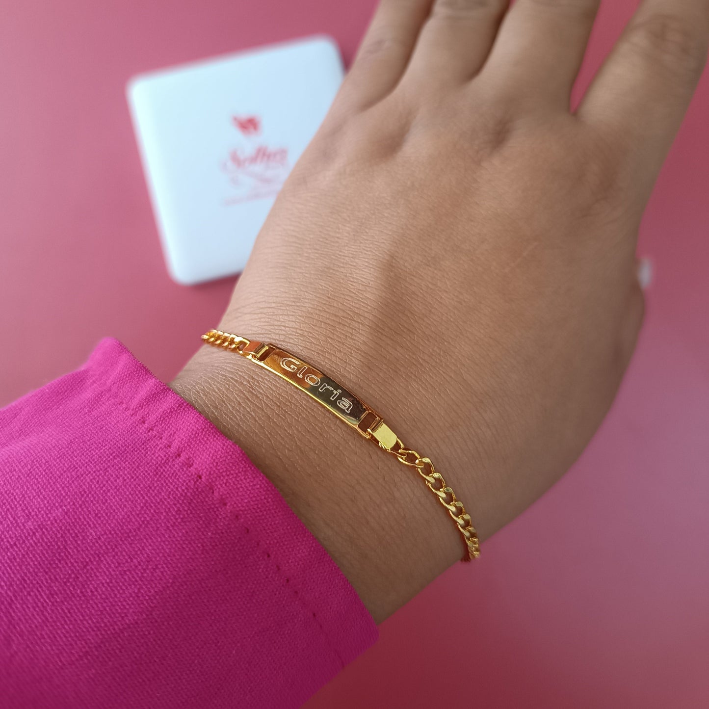 Pulsera personalizado gold