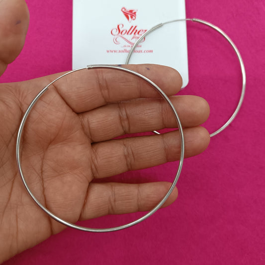 Argollas Zaray XXL plata